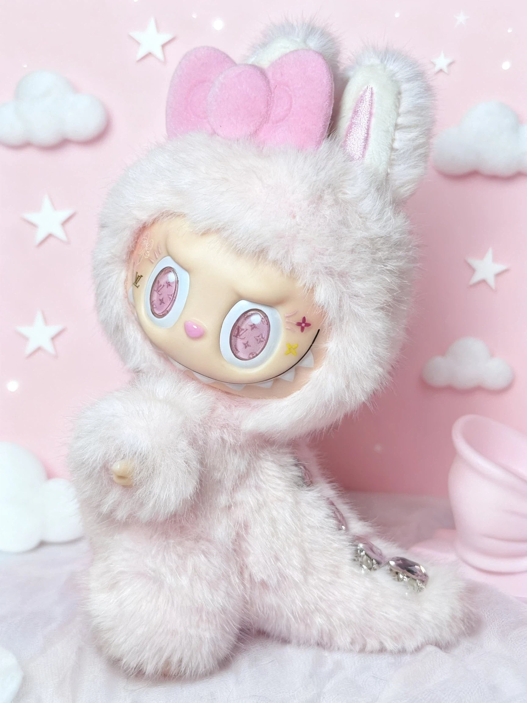 Handmade Doll Louis Pink Angle