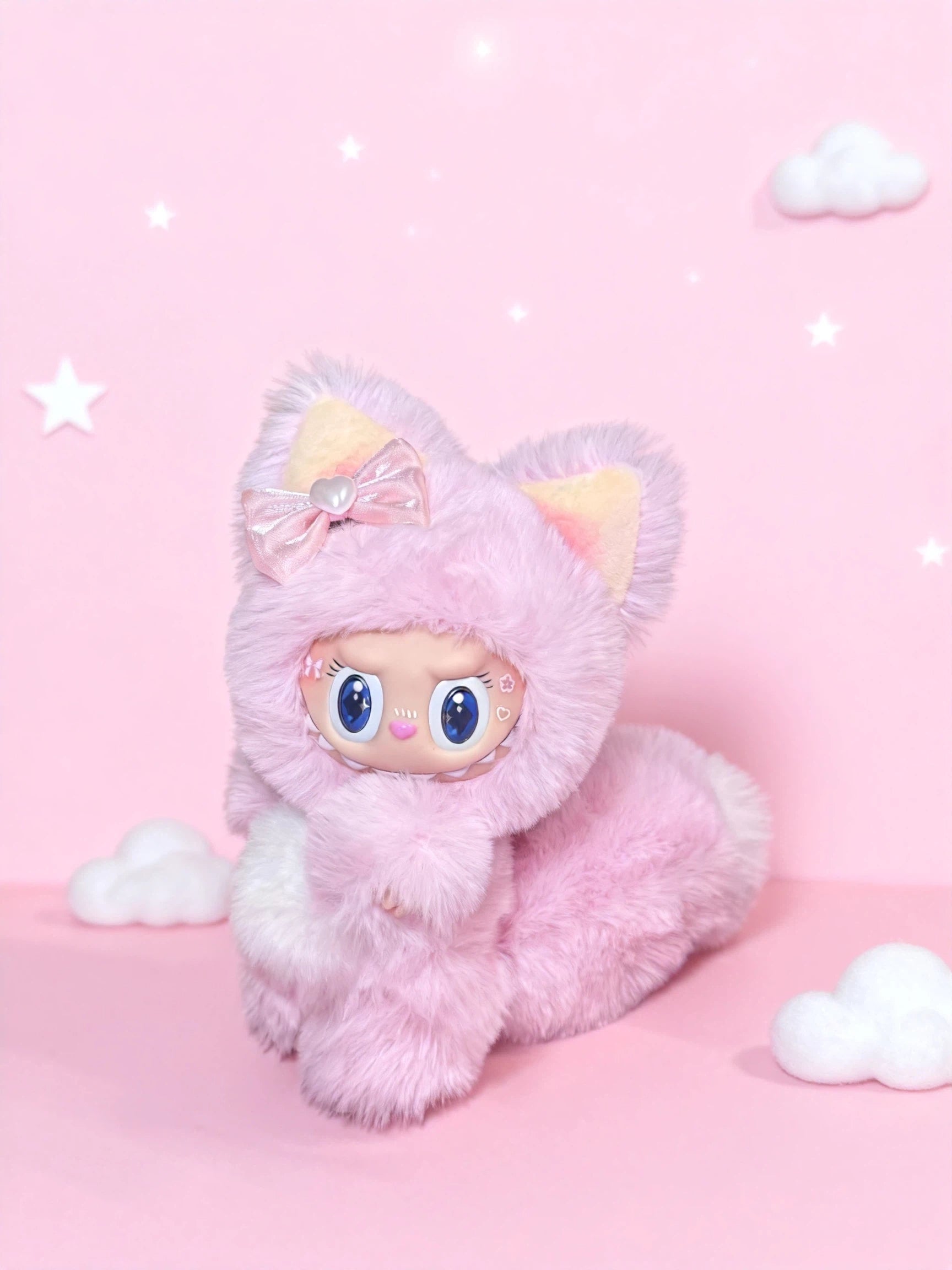 Handmade Doll Pink Fox