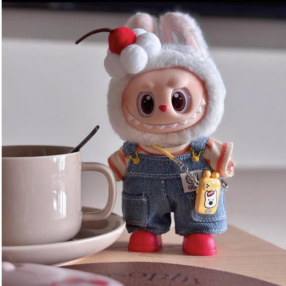 Doll Clothes Blue Overalls