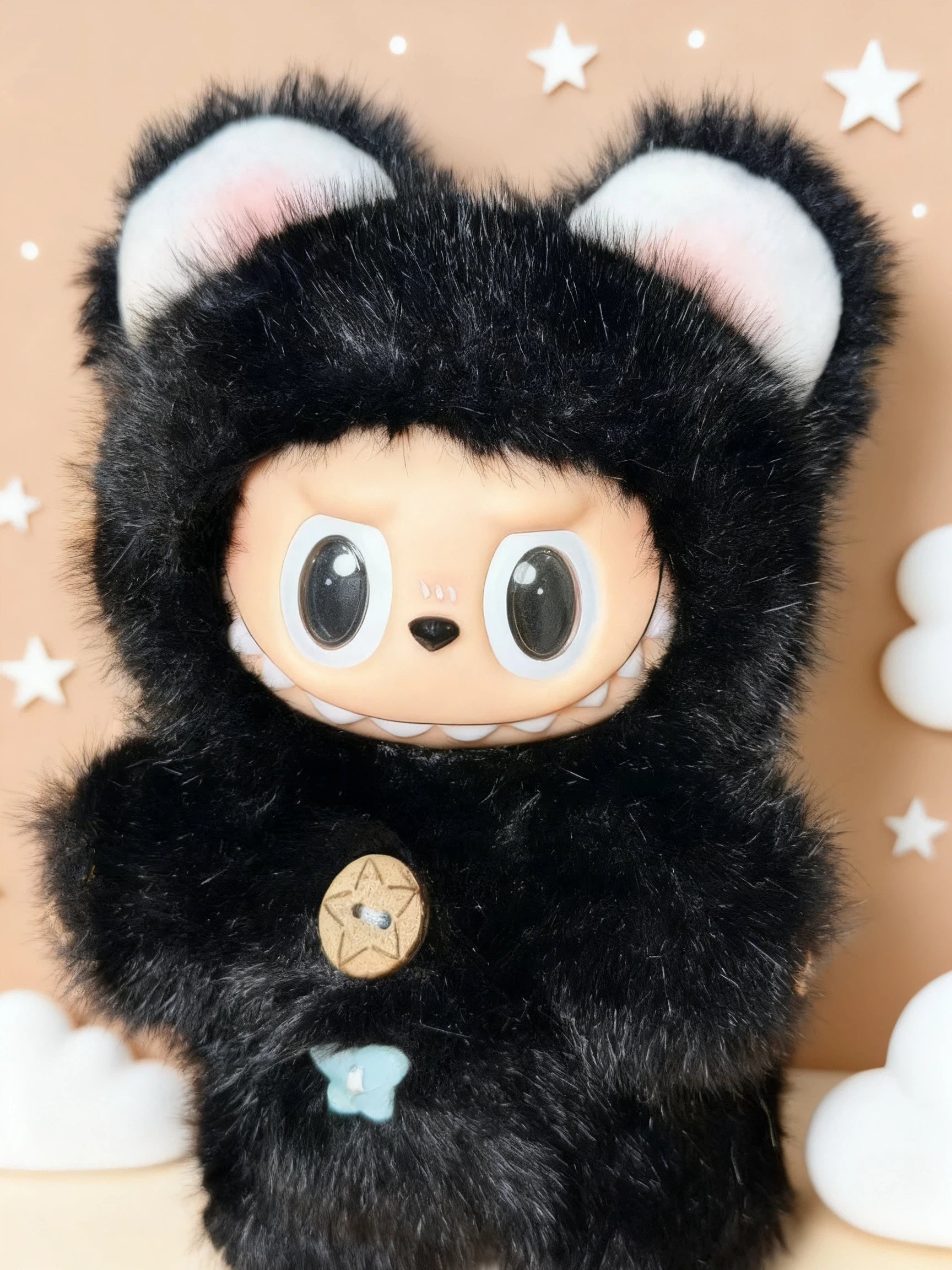 Handmade Doll Black Bear