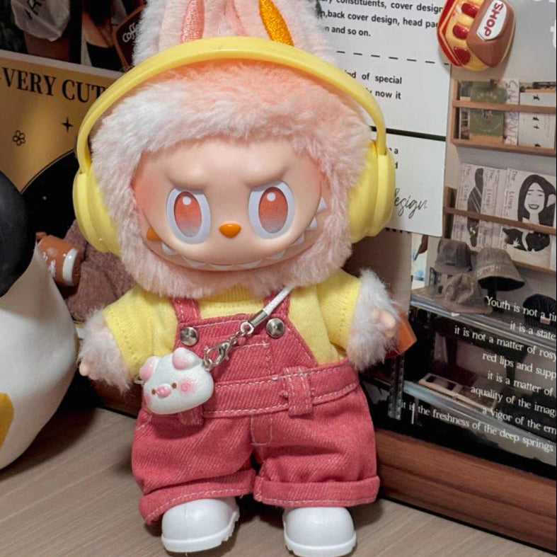 Doll Clothes red overall set