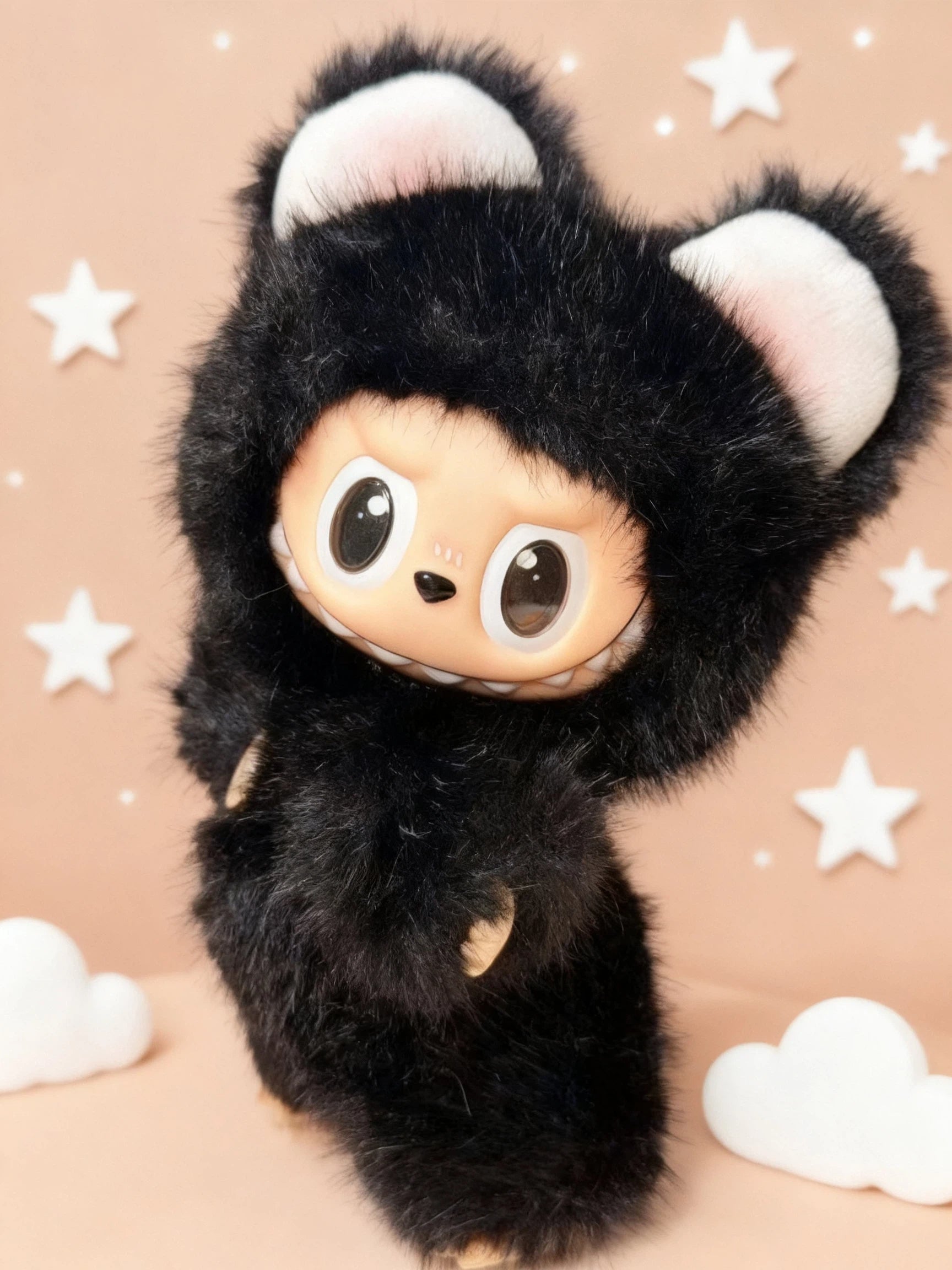 Handmade Doll Black Bear