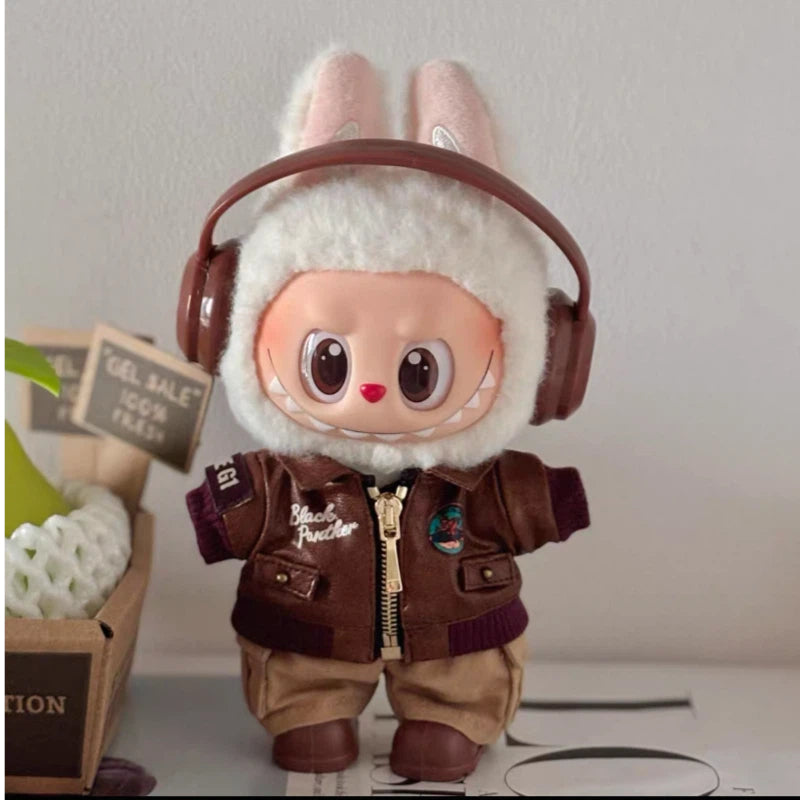 Doll Clothes  brown motorcycle jacket set