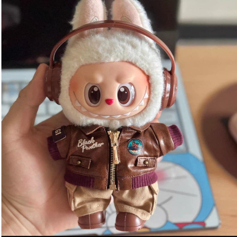 Doll Clothes  brown motorcycle jacket set