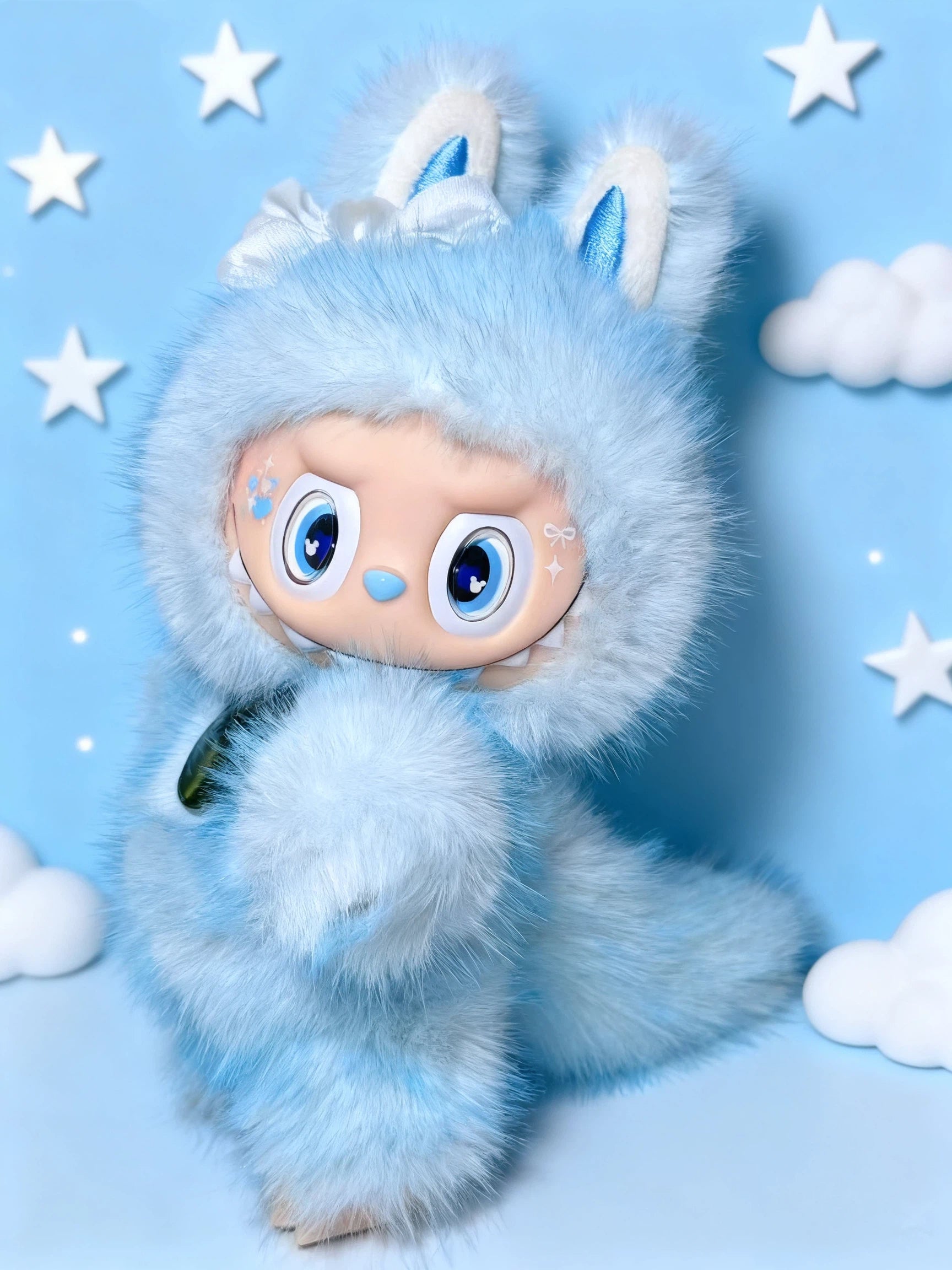 Handmade Doll Blue Tips Zimomo