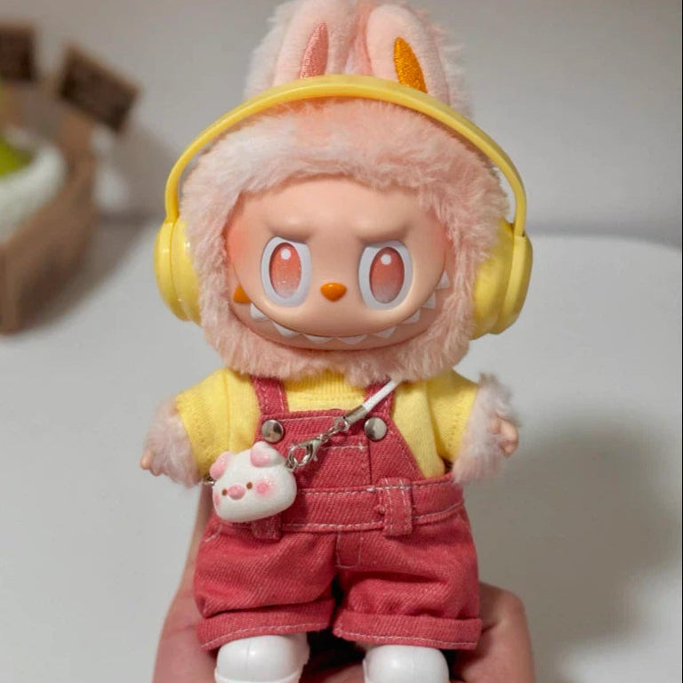 Doll Clothes red overall set