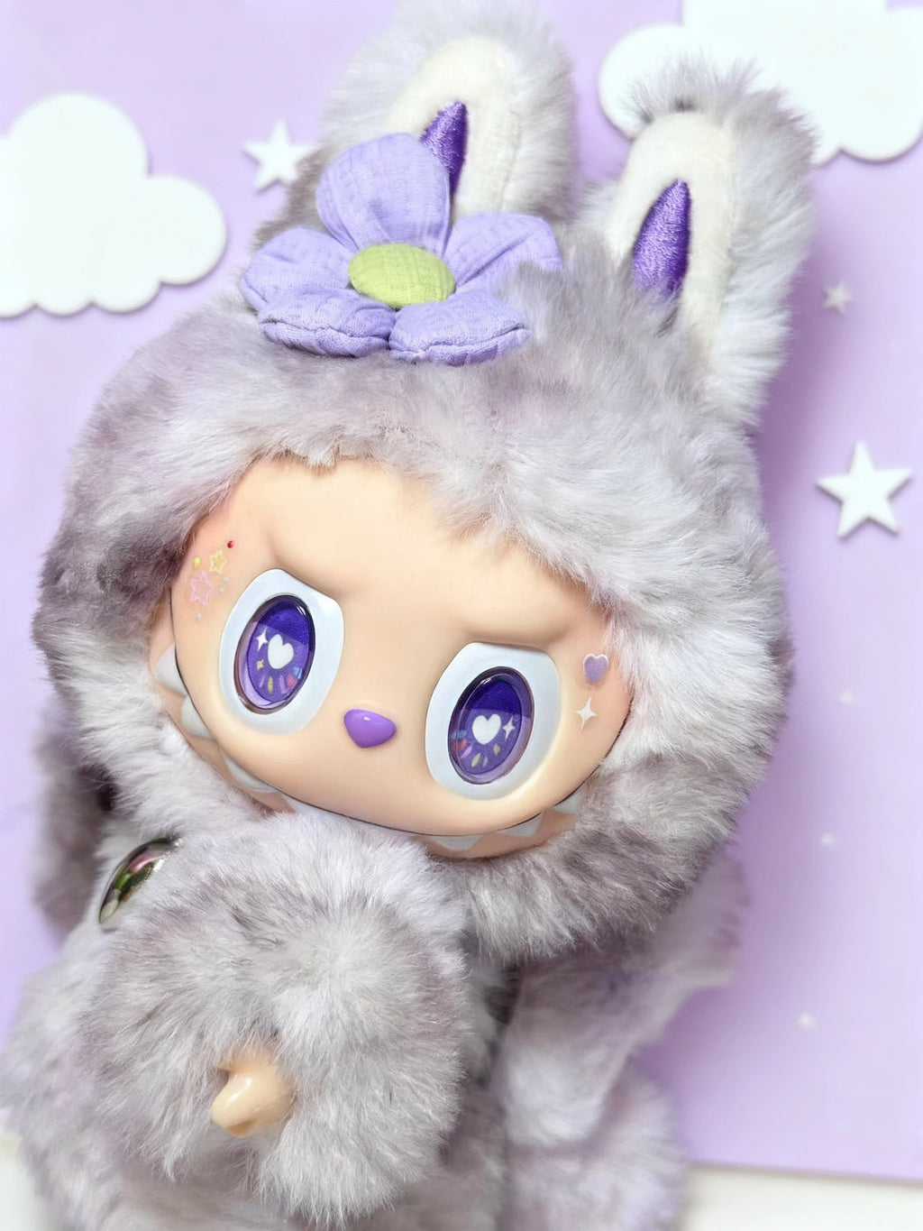 Handmade Doll Little Purple Flower