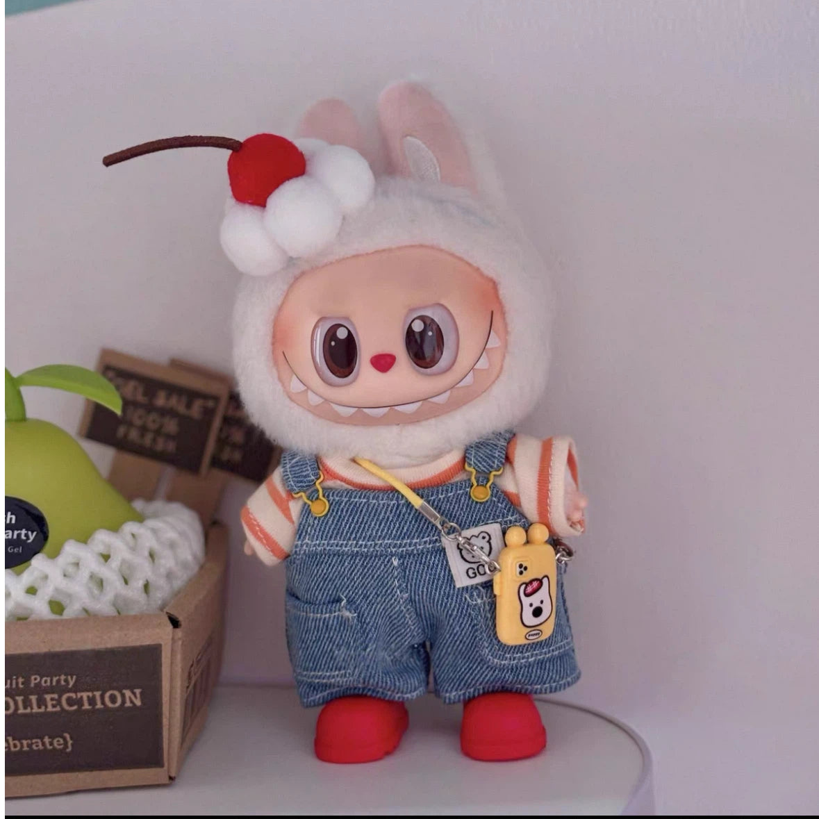 Doll Clothes Blue Overalls