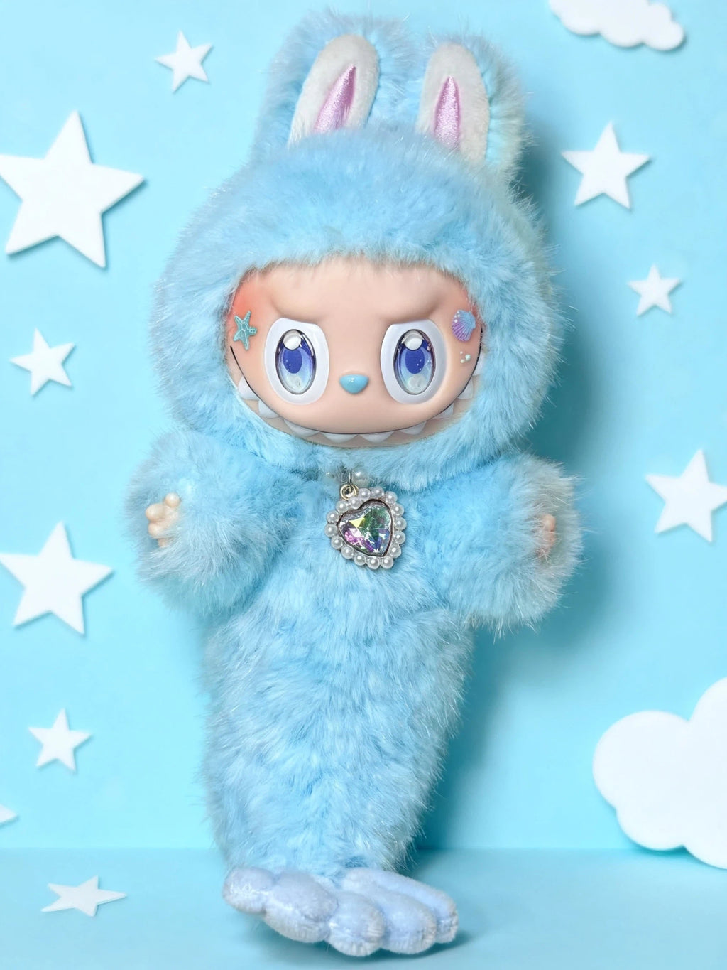 Handmade Doll Blue Mermaid