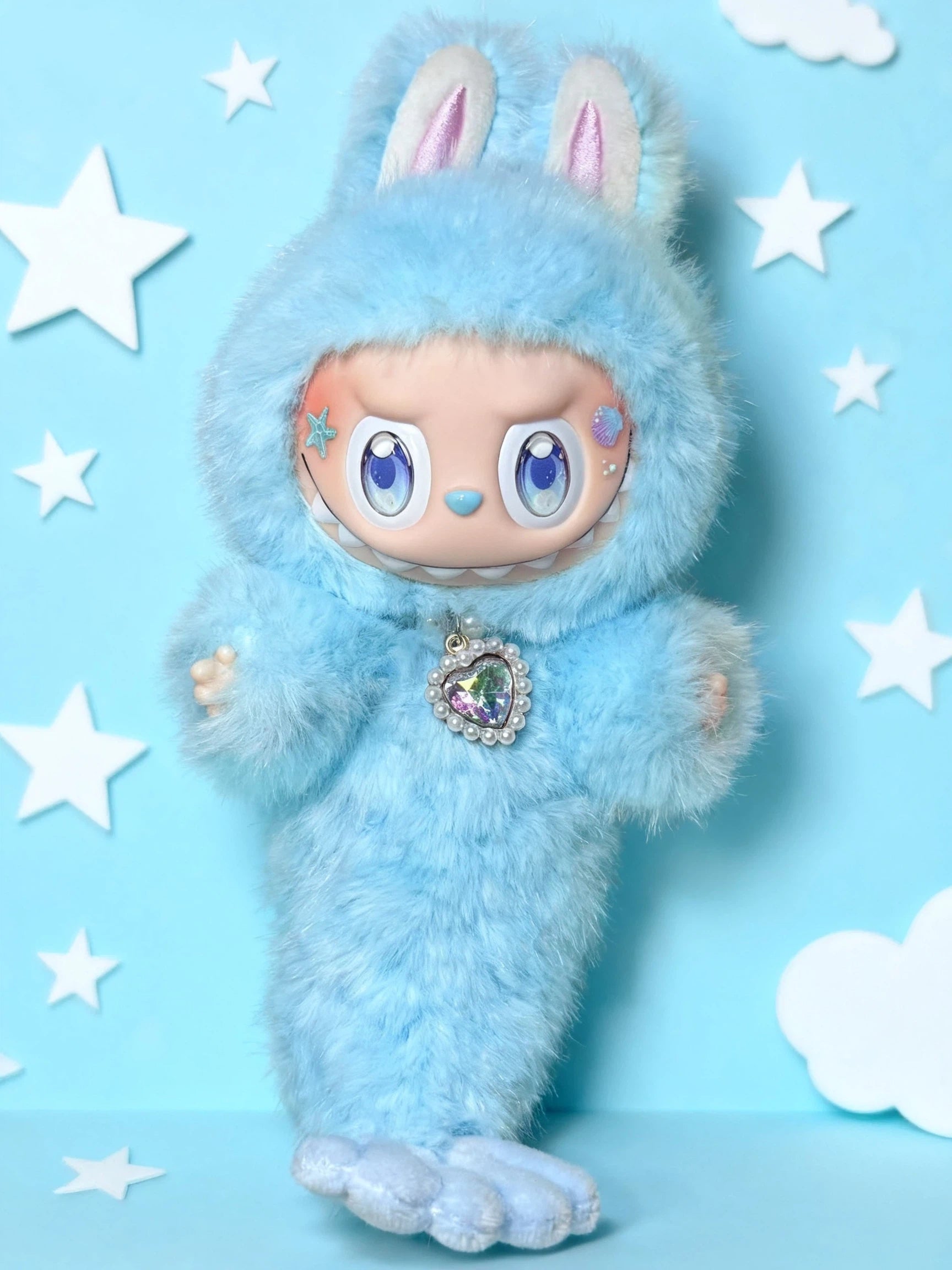 Handmade Doll Blue Mermaid