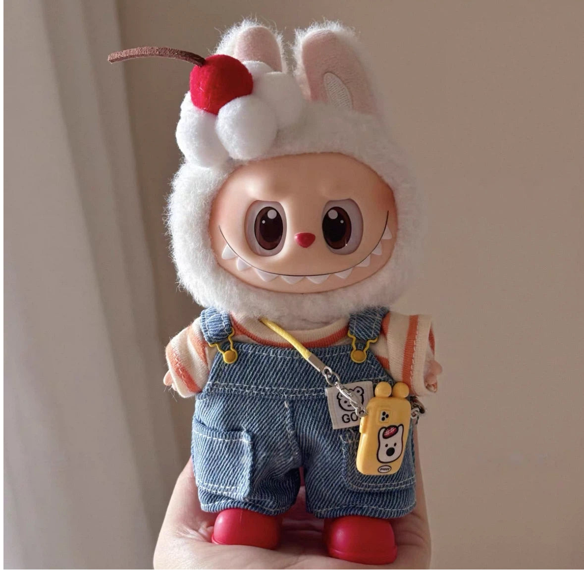 Doll Clothes Blue Overalls