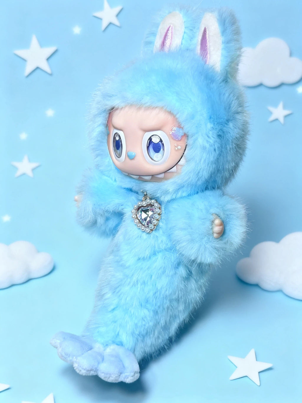 Handmade Doll Blue Mermaid