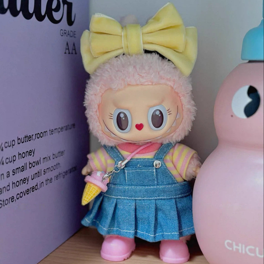 Doll Clothes Yellow pinafore dress