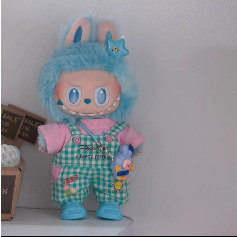 Doll Clothes green checkered set