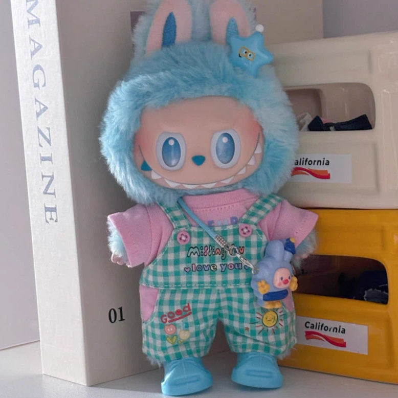 Doll Clothes green checkered set